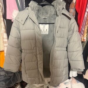 Abercrombie Kids Gray Puffer Jacket